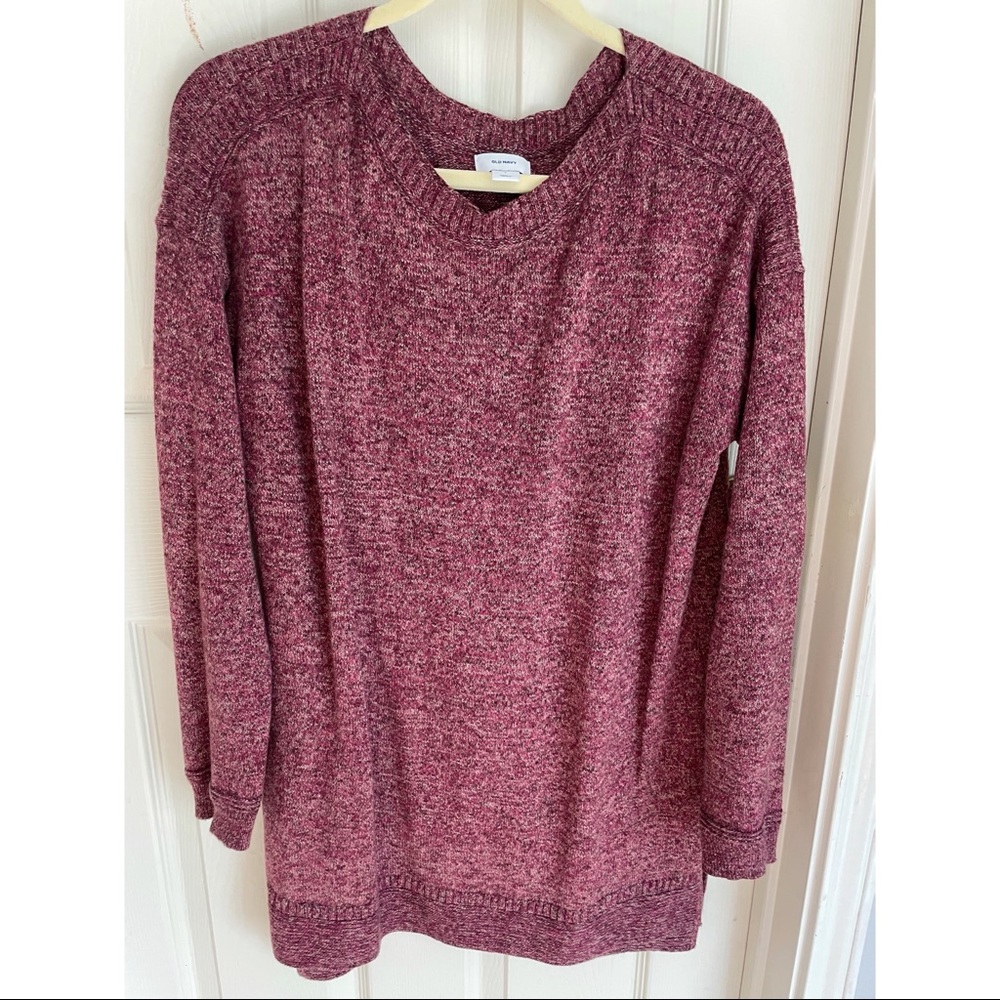 Medium weight, tunic-length sweater